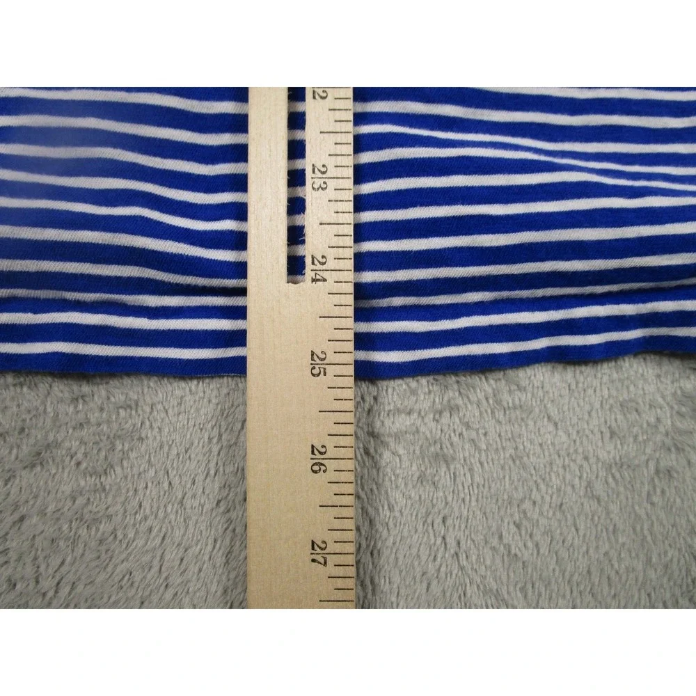 Polo Ralph Lauren‎ Shirt Mens Large Blue Striped Nautical Casual Preppy